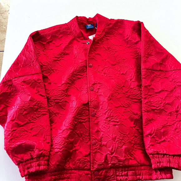adidas Red Bomber Jacket for Women - Picture 5 of 10